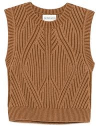 Bompard - Ribbed Sleeveless Vest - Lyst
