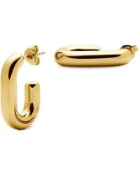 Missoma - Small Chubby Oval Hoop Earrings - Lyst