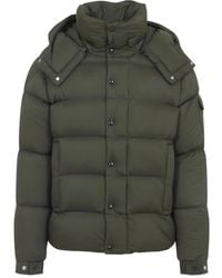 Moncler - Jas Met Capuchon En Knoop - Lyst