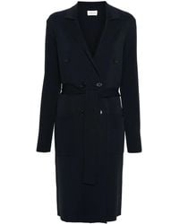 P.A.R.O.S.H. - Blue Viscose Coat - Lyst