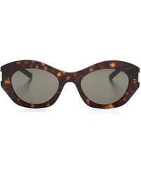 Saint Laurent - Sl639 Round-Frame Sunglasses - Lyst