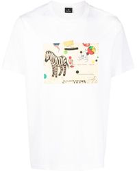 PS by Paul Smith - Zebra Graphic-print Organic Cotton T-shirt - Lyst