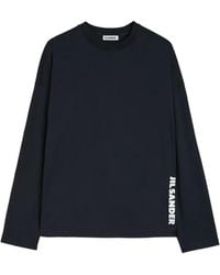 Jil Sander - T-Shirt À Coupe Boxy Et Logo Imprimé - Lyst