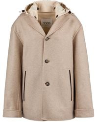 Tod's - Hooded Trimmed Jacket - Lyst