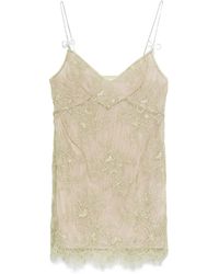 Blumarine - Abito Midi Con Pizzo - Lyst