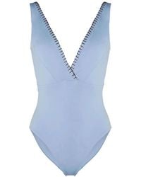 KIÓHNE - Elianne Hand-Embroidered Swimsuit - Lyst