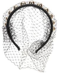Red(V) - Beaded Veil Headband - Lyst