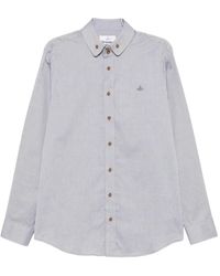Vivienne Westwood - Orb-Embroidered Button-Down Shirt - Lyst