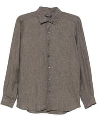 ZEGNA - Linen Long-Sleeve Shirt - Lyst