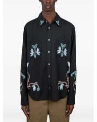 BAZISZT - Beaded-Embellished Floral-Motif Shirt - Lyst