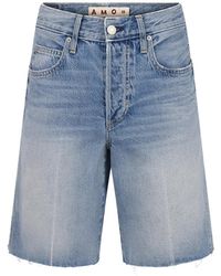 AMO - Steph Raw-Edge Shorts - Lyst