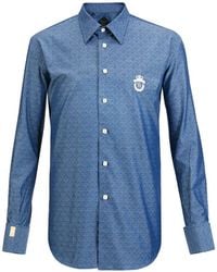 Billionaire - Pattern Cotton Shirt - Lyst