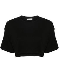 Gauchère - Fine-ribbed Cropped T-shirt - Lyst