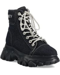 Miss Sixty - Denim Lace-Up High-Top Sneakers - Lyst
