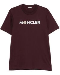 Moncler - Logo-Print Cotton T-Shirt - Lyst