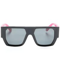 Philipp Plein - Logo-Lettering Rectangle-Frame Sunglasses - Lyst