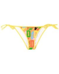 DSquared² - Bragas de bikini con logo estampado - Lyst
