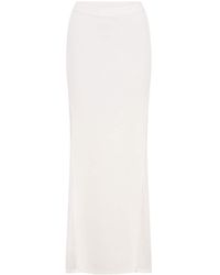 Dion Lee - Sheer-panelled Draped Maxi Skirt - Lyst