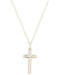 Sydney Evan - 14Kt- Diamond Cross-Pendant Necklace - Lyst