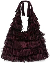 La Milanesa - Capucine Tiered Fringed Tote Bag - Lyst