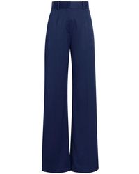 Another Tomorrow - Wide-leg Tailored Trousers - Lyst