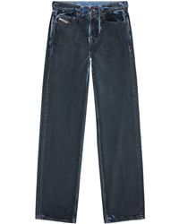 DIESEL - Katoenen Straight Jeans Met Logopatch - Lyst