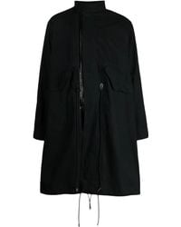 Sacai - Zip-Up Long-Sleeve Coat - Lyst