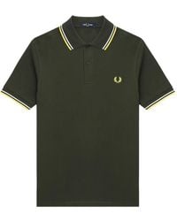 Fred Perry - Laurel-Wreath Striped Polo Shirt - Lyst