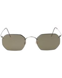 Lindberg - 81015 Geometric-Frame Titanium Sunglasses - Lyst