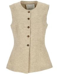 EMMA & GAIA - Button-Up Sleeveless Waistcoat - Lyst