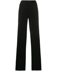 Emporio Armani - High-waisted Wide Leg Trousers - Lyst