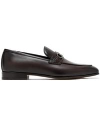 Ferragamo - Crocodile-Effect Loafers - Lyst