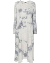 Suzusan - Midi-jurk Met Tie-dye Print - Lyst