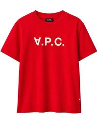 A.P.C. - V.P.C. Logo T-Shirt - Lyst