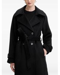 Abercrombie & Fitch - Notched-Lapels Belted Coat - Lyst