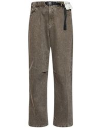 White Sand - Faded-Effect Buckled-Belt Trousers - Lyst