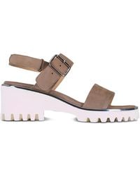Ron White - Elaria Buckle Suede Sandals - Lyst