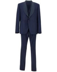 Tagliatore - Shawl-Lapel Three-Piece Suit - Lyst
