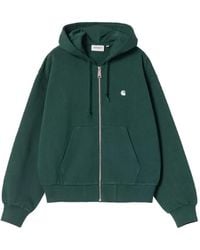 Carhartt - Logo-detail Zip-up Hoodie - Lyst