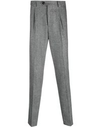 Brunello Cucinelli - Pressed-Crease Virgin Wool Trousers - Lyst