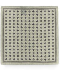 Brunello Cucinelli - Medaglione Geometric-Pattern Pocket Square - Lyst