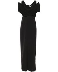 Patrizia Pepe - V-Neck Zip-Fastening Maxi Dress - Lyst