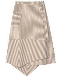 3.1 Phillip Lim - Striped Asymmetrical Skirt - Lyst
