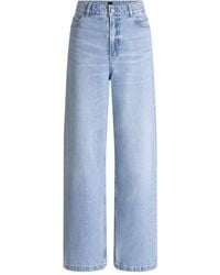 BOSS - Light- Wide-Leg Jeans - Lyst