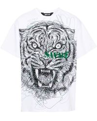 Just Cavalli - Camiseta con tigre estampado - Lyst