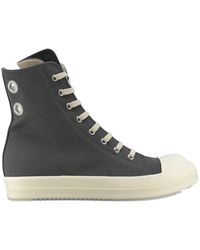 Rick Owens - Eyelet High Top Sneakers - Lyst