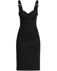 Versace Jeans Couture - Buckle-Strap Midi Dress - Lyst
