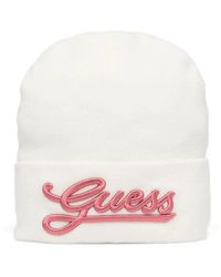 Guess - Logo-Patch Beanie Hat - Lyst