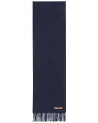 Acne Studios - Écharpe En Laine À Franges - Lyst