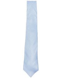 Kiton - Micro-Pattern Silk Tie - Lyst